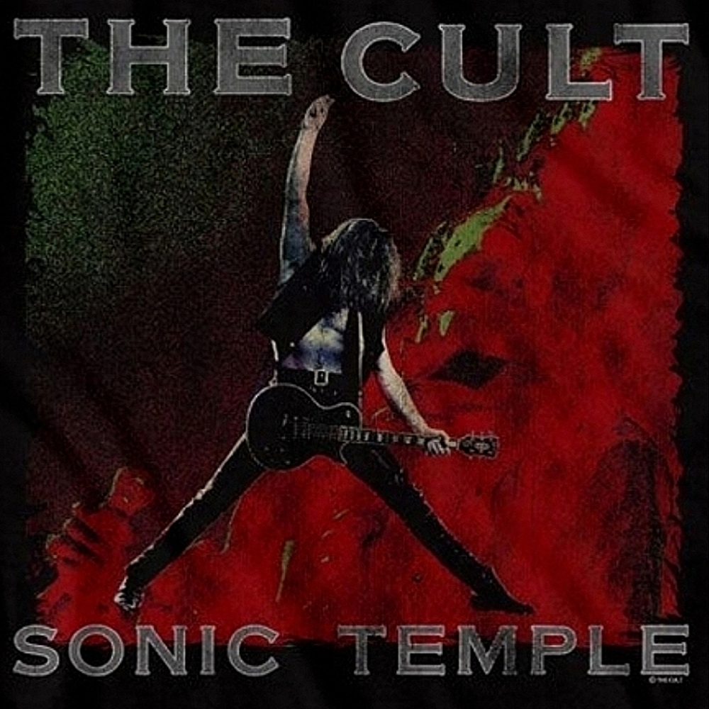 The Cult Sonic Temple Album Cover Black Shirt - Picture 2 of 2